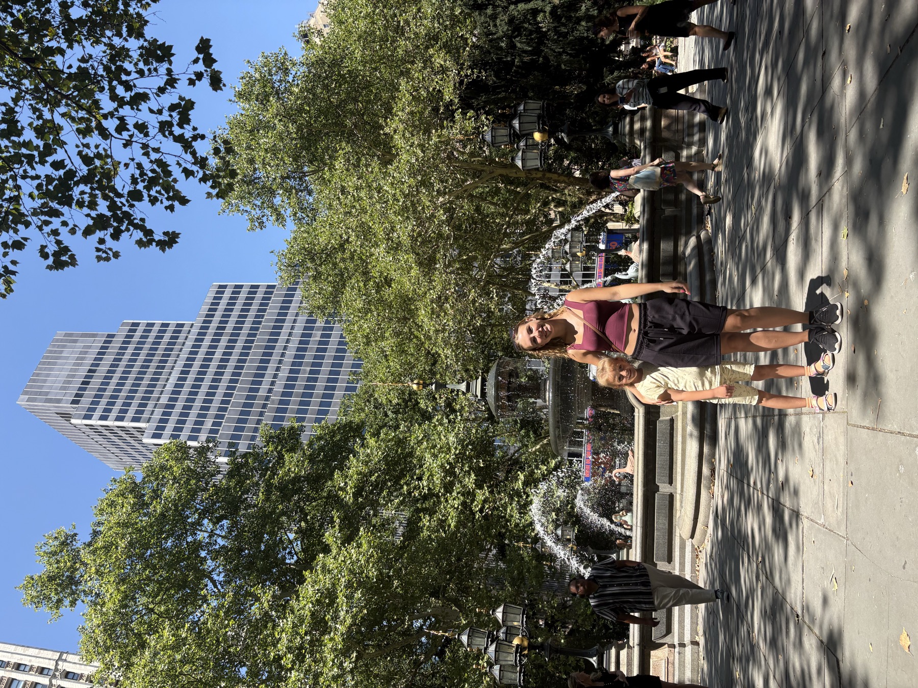 A Manhattan walk, where the buildings provide the programme and the adults provide steering
